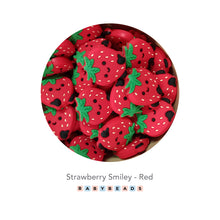 Load image into Gallery viewer, Silicone Beads - Strawberry Face.
