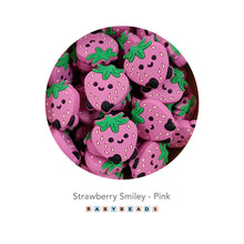 Load image into Gallery viewer, Silicone Beads - Strawberry Face.
